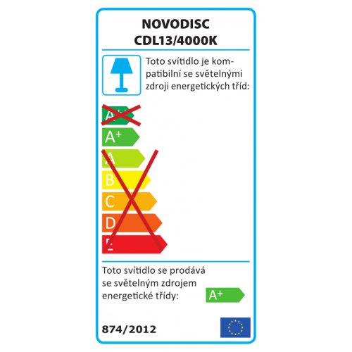 Stropní svítidlo FULGUR BATTMAN NOVODISC CDL13/4000K LED venkovní, studená bílá