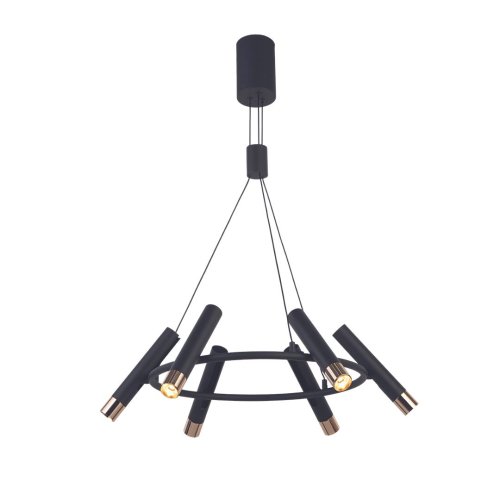 Searchlight 31651-6BK Cylinder závěsné černé kovové svítidlo - obrázek