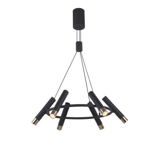 Searchlight 31651-6BK Cylinder závěsné černé kovové svítidlo - obrázek