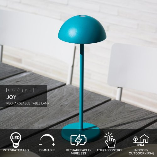 LUCIDE Lucide JOY - Rechargeable Table lamp Outdoor - Battery - ? 12 cm - LED venkovní svítidlo - obrázek