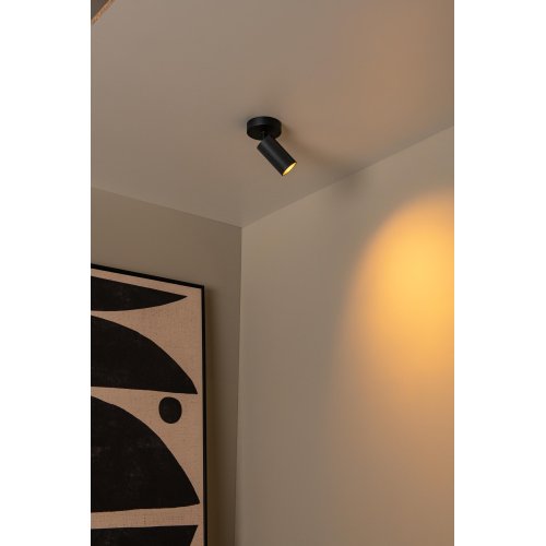 LUCIDE Lucide CLUBS - Ceiling spotlight - 1xGU10 - Black - obrázek