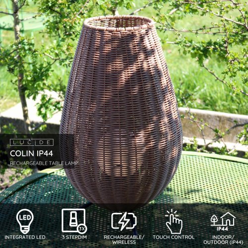 LUCIDE Lucide COLIN IP44 - Rechargeable Table lamp Outdoor - Battery - LED - venkovní svítidlo - obrázek