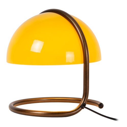 LUCIDE Lucide CATO - Table lamp - D23,5 cm - 1xE27 - Orange stolní lampa - obrázek