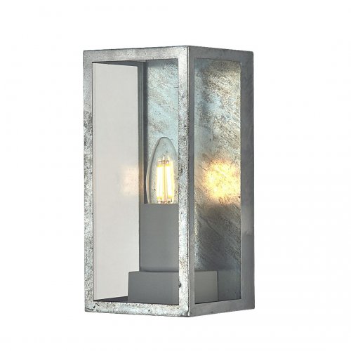 Searchlight 90151SI BoxII nástěnné svítidlo 1xE27 šedé