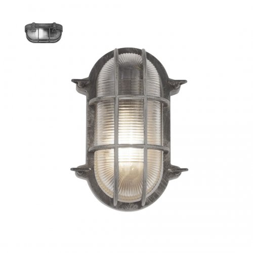 Searchlight 61402BS Bulkhead nástěnné svítidlo stříbrná antik