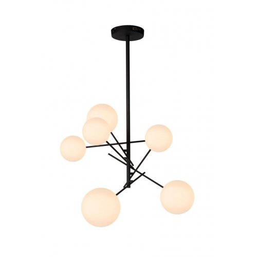 LUCIDE Lucide ALARA - Pendant light - D72 cm - LED - G4 - 6x1,5W 2700K - Blac závěsné svítidlo, lust