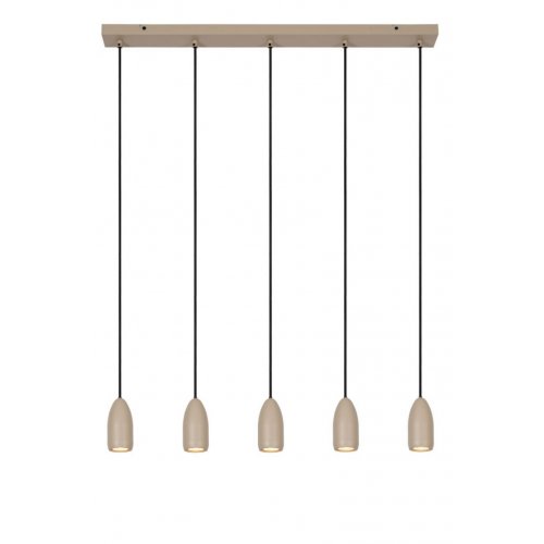 LUCIDE Lucide EVORA - Pendant light - D10 cm - 5xGU10 - Taupe závěsné svítidlo, lustr