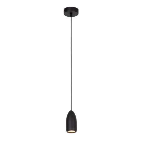 LUCIDE Lucide EVORA - Pendant light - D10 cm - 1xGU10 - Black závěsné svítidlo, lustr