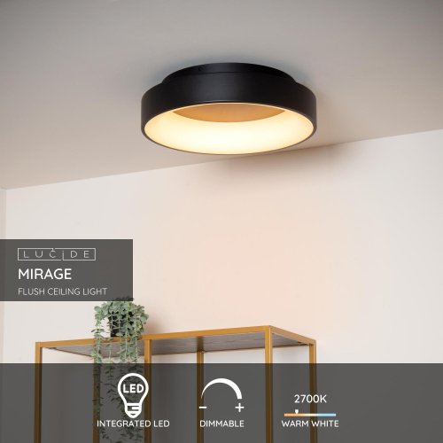 LUCIDE Lucide MIRAGE - Flush ceiling light - D45 cm - LED Dim. - 1x33W 2700K - obrázek