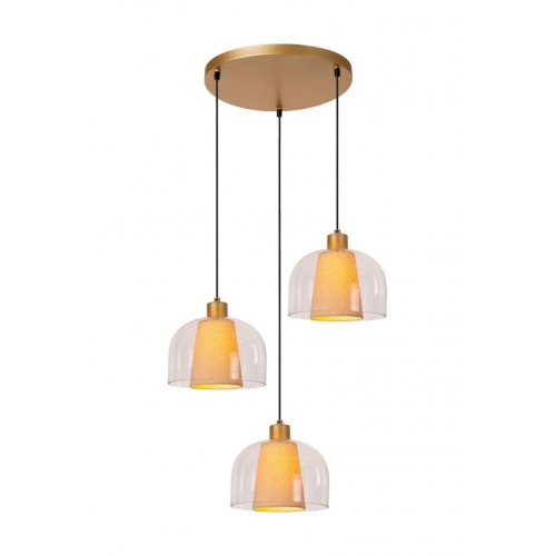 LUCIDE Lucide GUNHILD - Pendant light - 3xE27 - Transparant závěsné svítidlo, lustr