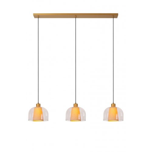 LUCIDE Lucide GUNHILD - Pendant light - 3xE27 - Transparant závěsné svítidlo, lustr