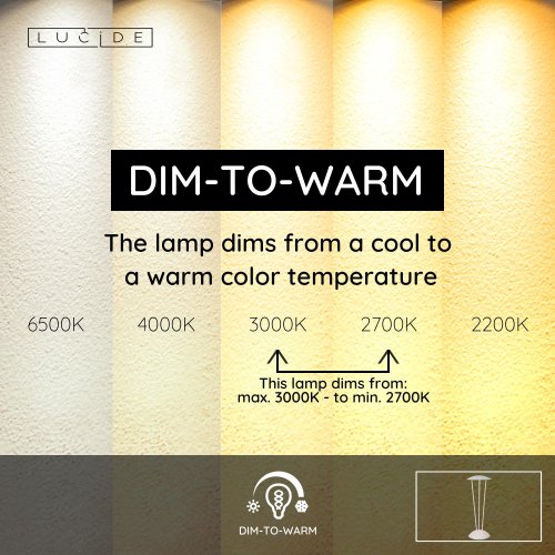 LUCIDE Lucide RENEE - Rechargeable Table lamp Outdoor - Battery - ? 12,3 cm - venkovní svítidlo - obrázek