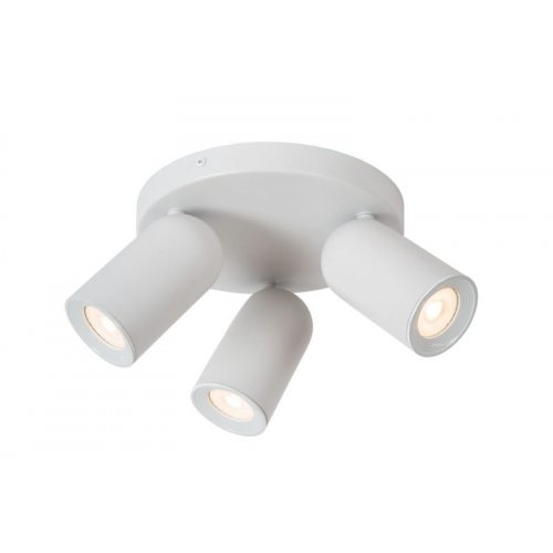 LUCIDE Lucide PUNCH - Ceiling spotlight - D21 cm - 3xGU10 - White