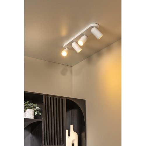 LUCIDE Lucide PUNCH - Ceiling spotlight - 4xGU10 - White - obrázek