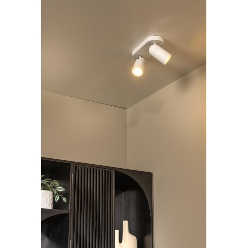 LUCIDE Lucide PUNCH - Ceiling spotlight - 2xGU10 - Black - obrázek