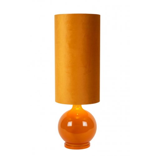 LUCIDE Lucide ESTERAD - Floor lamp - D34 cm - 1xE27 - Ocher Yellow stojací lampa