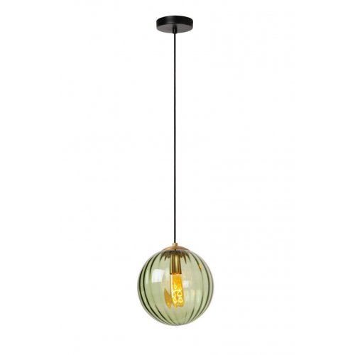 LUCIDE Lucide MONSAREZ - Pendant light - D25 cm - 1xE27 - Green závěsné svítidlo, lustr