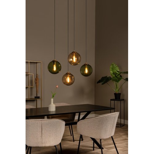 LUCIDE Lucide MONSAREZ - Pendant light - 4xE27 - Green závěsné svítidlo, lustr - obrázek