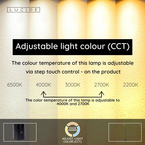 LUCIDE Lucide AARON - Floor lamp - LED Dim. - 1x10W 2700K - Black stojací lampa - obrázek