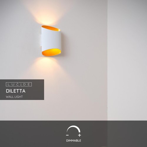 LUCIDE Lucide DILETTA - Wall light - 1xG9 - White nástěnné svítidlo - obrázek