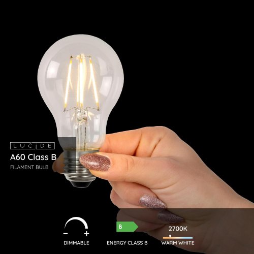 LUCIDE Lucide ST64 Class B - Filament bulb - Ă 6,4 cm - LED Dim. - E27 - 1x7 žárovka, zářivka - obrázek
