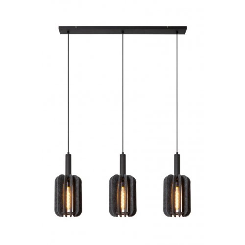 LUCIDE Lucide RAFAL - Pendant light - 3xE27 - Grey závěsné svítidlo, lustr