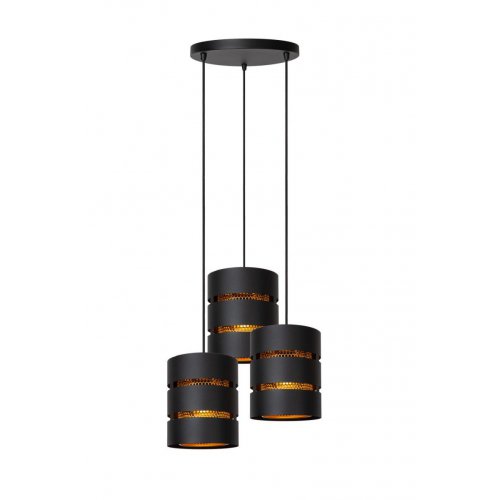 LUCIDE Lucide ROSAS - Pendant light - Ă 43 cm - 3xE27 - Black závěsné svítidlo, lustr