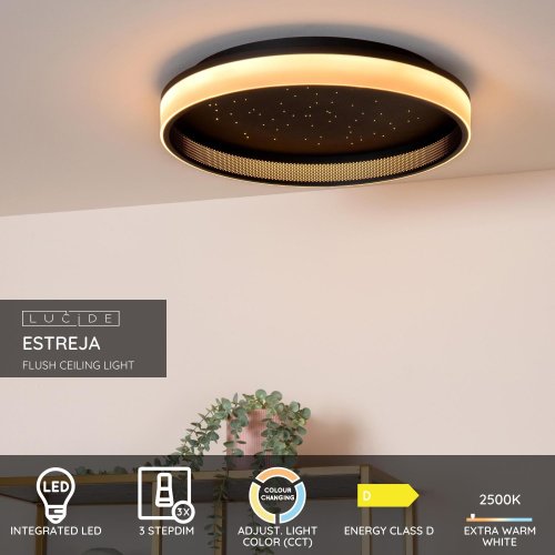 LUCIDE Lucide ESTREJA - Flush ceiling light - ? 40 cm - LED Dim. - 2500K/3000 - obrázek