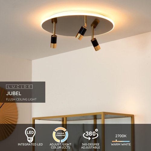 LUCIDE Lucide JUBEL - Flush ceiling light - ? 48 cm - LED Dim. - 2700K - Matt - obrázek