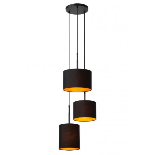 LUCIDE Lucide MAYA - Pendant light - ? 50 cm - 3xE27 - Black závěsné svítidlo, lustr