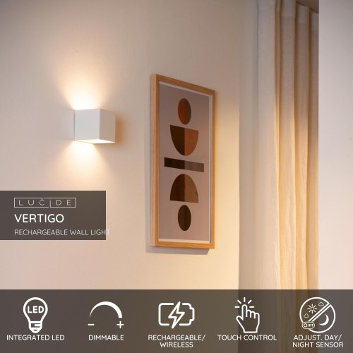 LUCIDE Lucide VERTIGO - Wall light Outdoor - LED Dim. - 1x6W 2700K - IP54 - 3 nástěnné svítidlo - obrázek