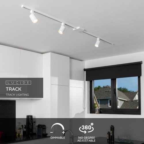 LUCIDE Lucide TRACK NIGEL Track spot - 1-circuit Track lighting system - 1xGU bodové svítidlo, bodov - obrázek