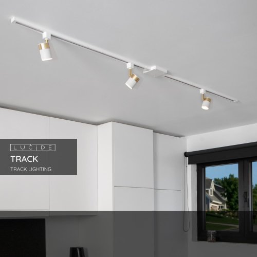 LUCIDE Lucide TRACK T-connector - 1-circuit Track lighting system - White (Ex - obrázek