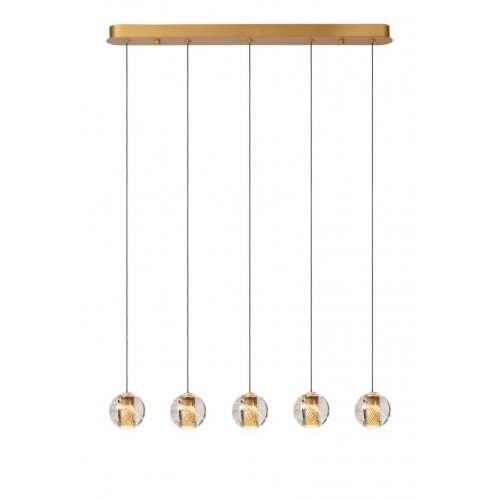 LUCIDE Lucide DILENKO - Pendant light - LED - 5x17,6W 2700K - Matt Gold / Bra závěsné svítidlo, lust