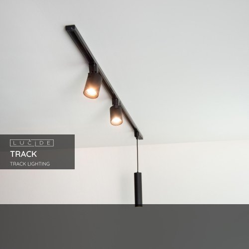 LUCIDE Lucide TRACK T-connector - 1-circuit Track lighting system - Black (Ex - obrázek