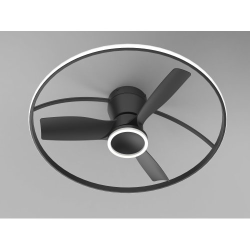 THORA 2411 BLACK - černý stropní ventilátor s osvětlením a dálkovým ovládáním