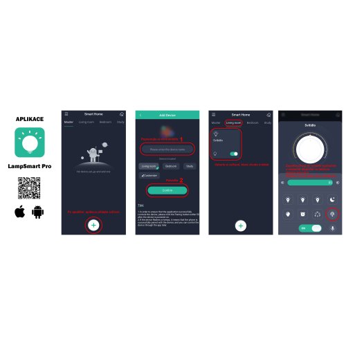 Stropní svítidlo NOMY-RC-UGR LED 40W WHITE s CCT přepínačem a dálkovým ovládáním