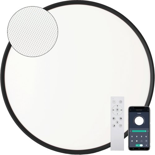 Stropní svítidlo NOMY-RC-UGR LED 40W BLACK s CCT přepínačem a dálkovým ovládáním