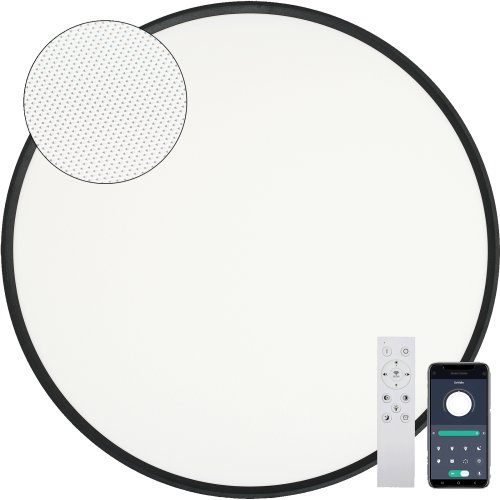 Stropní svítidlo NOMY-RC-UGR LED 50W BLACK s CCT přepínačem a dálkovým ovládáním