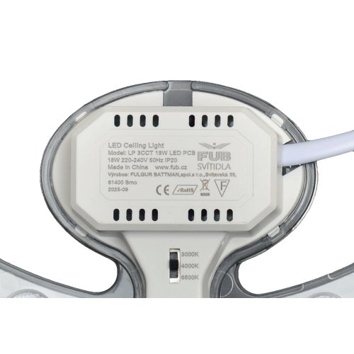 LED modul FULGUR BATTMAN LP 3CCT 18W LED PCB s magnety a přepínačem chromatičností 3000K/4000K/6500K