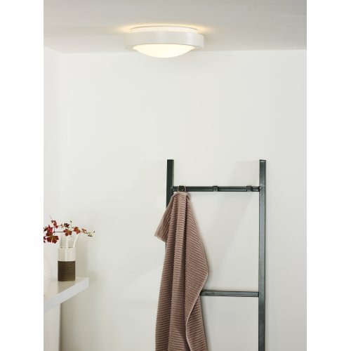 LUCIDE FRESH Ceiling Light IP44 1xE27 D27cm White, stropní svítidlo - obrázek