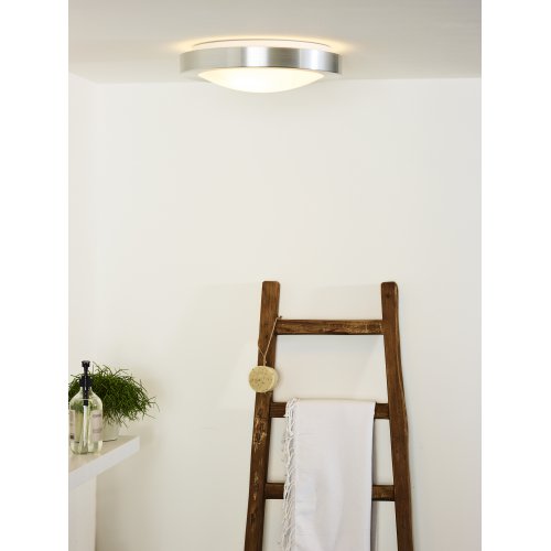 LUCIDE FRESH Ceiling Light IP44 2xE27 D35cm Satin Chrome, stropní svítidlo - obrázek