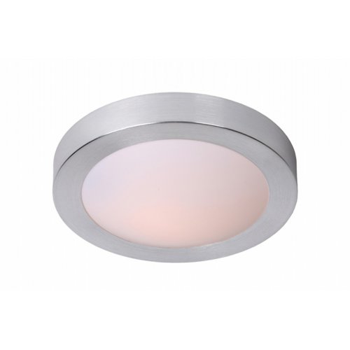 LUCIDE FRESH Ceiling Light IP44 2xE27 D35cm Satin Chrome, stropní svítidlo