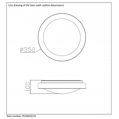 LUCIDE FRESH Ceiling Light IP44 2xE27 D35cm White, stropní svítidlo - obrázek