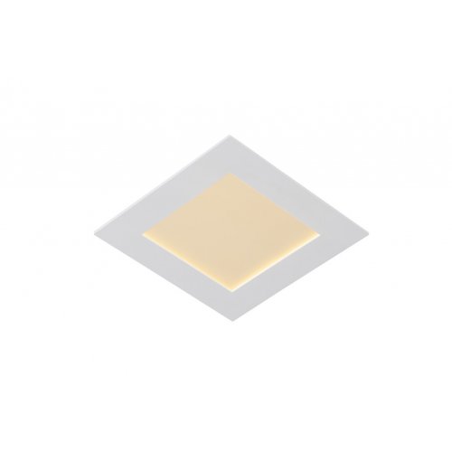 LUCIDE BRICE-LED Built-in Dimm15W IP40 Square, White, bodové svítidlo, bodovka - obrázek
