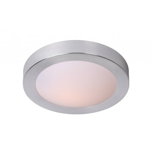 LUCIDE FRESH Ceiling Light IP44 1xE27 D27cm Satin Chrome, stropní svítidlo - obrázek