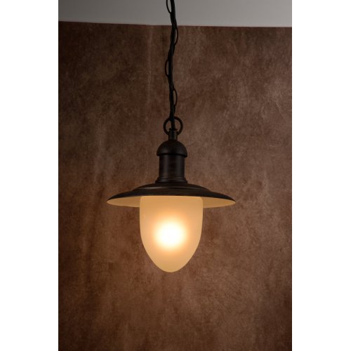 LUCIDE ARUBA Lantern IP44 1xE27 H80 D25 Rust Brown, venkovní svítidlo - obrázek