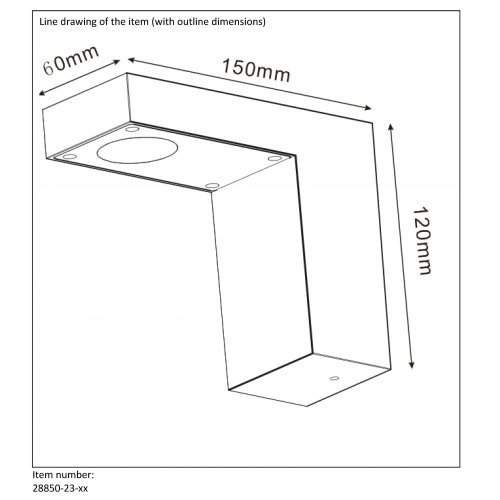 LUCIDE TEXAS Wall Light IP44 H11 L15 LED 3x1W Black, venkovní svítidlo - obrázek