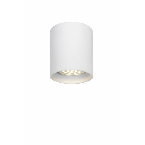 LUCIDE BODI Ceiling Light Round GU10 D8 White, stropní svítidlo - obrázek