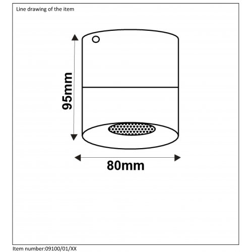 LUCIDE BODI Ceiling Light Round GU10 D8 White, stropní svítidlo - obrázek